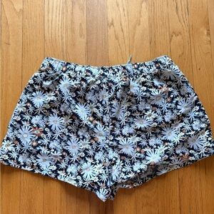 Patagonia Black and White Floral Shorts